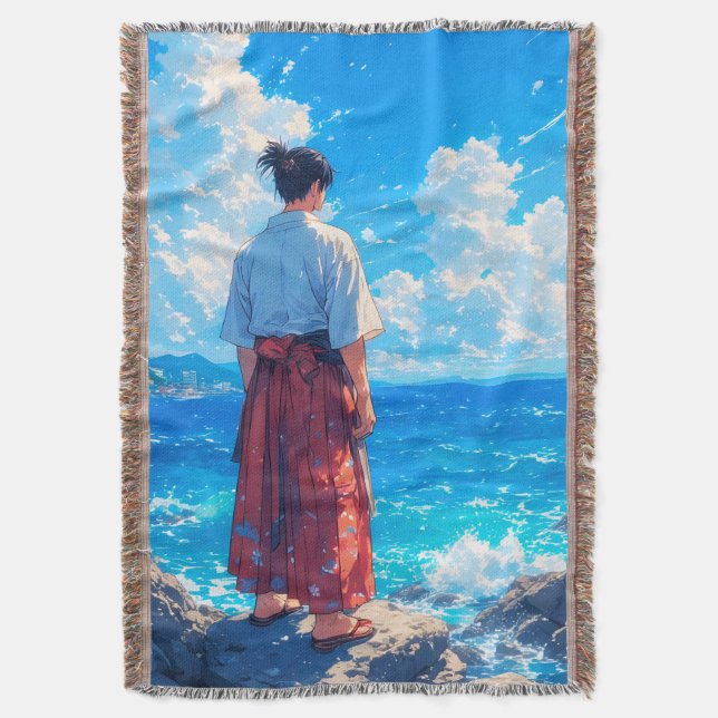 Umibe no Seijaku – Strandens lugn Filt (Framsidan Vertikal)