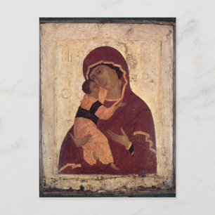 Umilenie Virgin of Wladimir, Moskva School Vykort