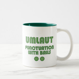 Umlaut Bollar (Grönt) Två-Tonad Mugg