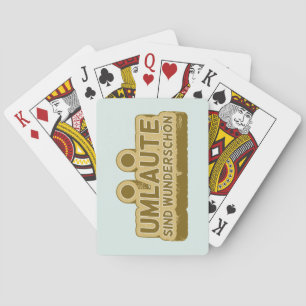 UMLAUT inlärningstyska Casinokort
