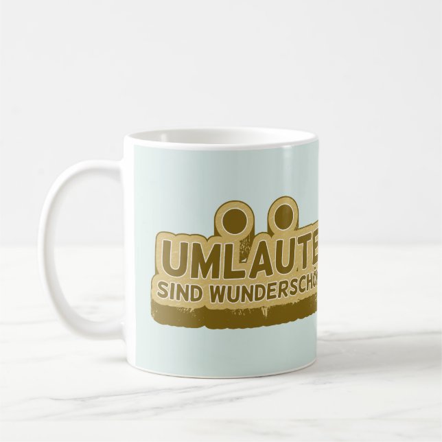 UMLAUT inlärningstyska Kaffemugg (Vänster)