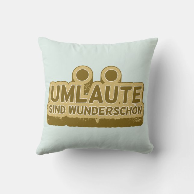 UMLAUT inlärningstyska Kudde (Baksida)