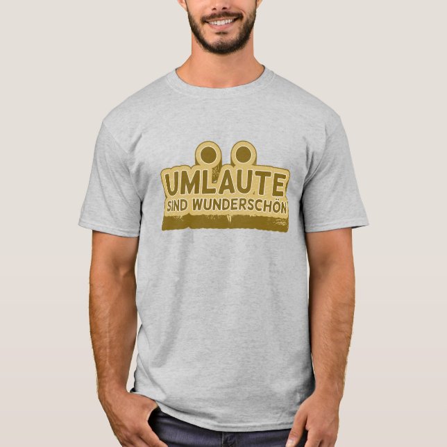 UMLAUT inlärningstyska T Shirt (Framsida)