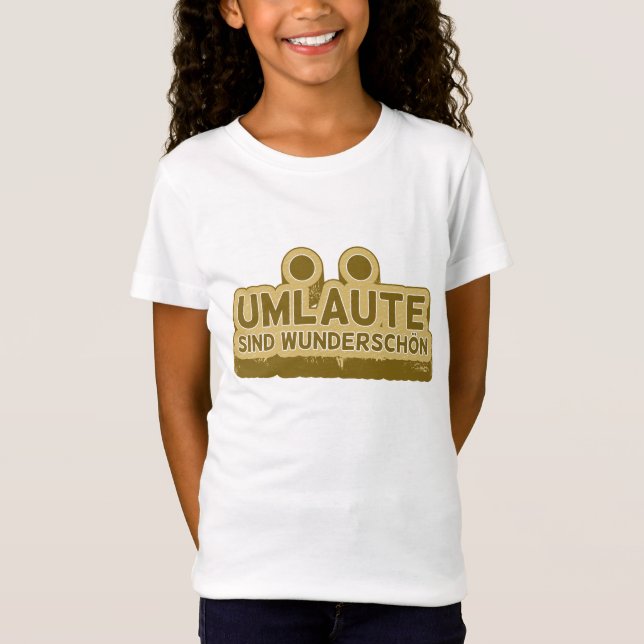 UMLAUT inlärningstyska T Shirt (Framsida)