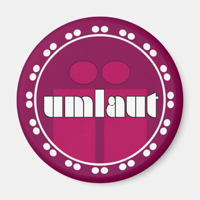 Umlaut Rondell Magnets - Raspberry Magnet (Framsidan)