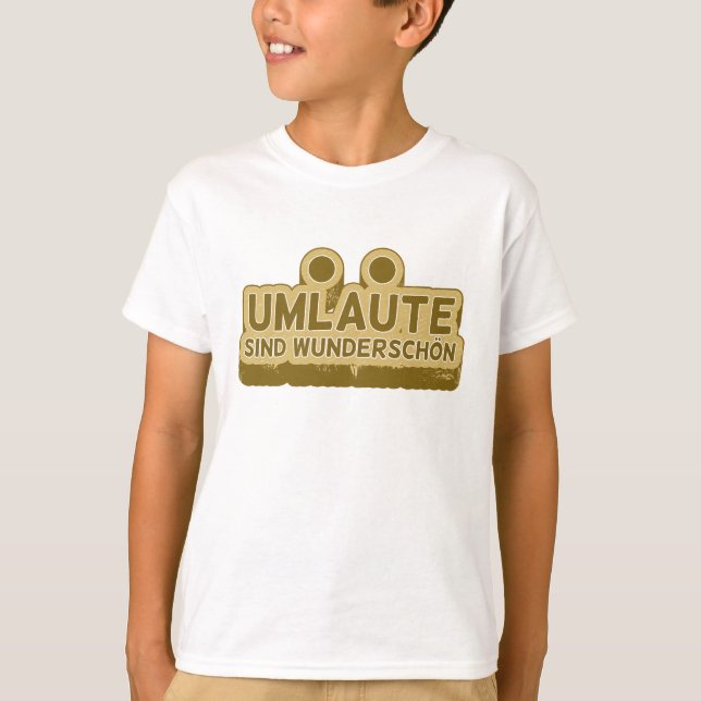 Umlaute sind wunderschön Geman Language UMLAUT T Shirt (Framsida)