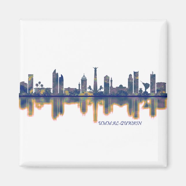Umm al-Quwain Skyline Magnet (Framsidan)