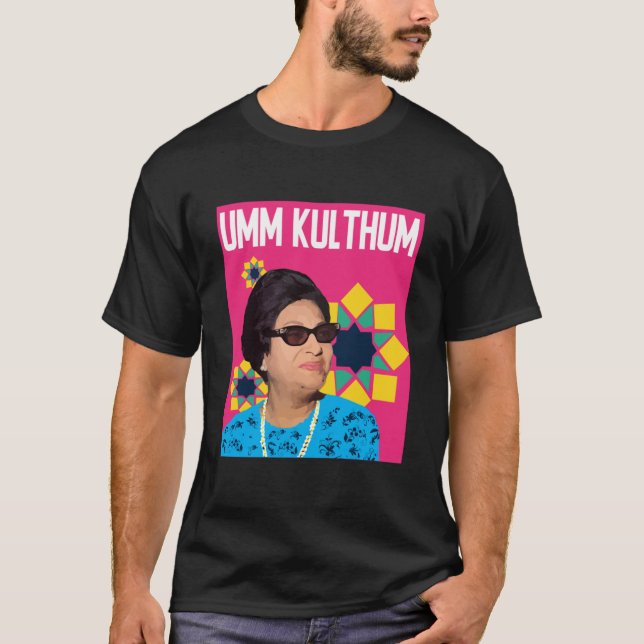 Umm Kulthum Pop Art Passande Scoop T Shirt (Framsida)