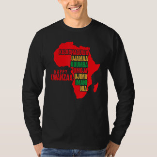 Umoja Kwanzaa Holiday Africa American Unity Flag T Shirt