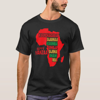 Umoja Kwanzaa Holiday Africa American Unity Flag T Shirt