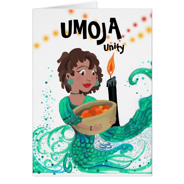 Umoja - Kwanzaa Notecards sprit OBS Kort (Framsidan)