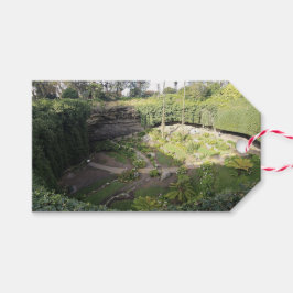 Umpherston Sinkhole Dolda fristaden Presentetikett