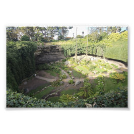 Umpherston Sinkhole Gömt Sanctuary Fototryck