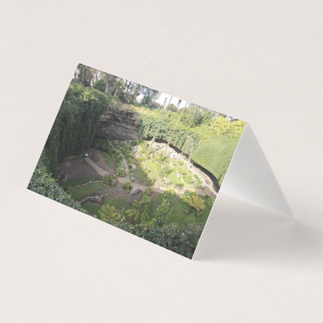 Umpherston Sinkhole Gömt Sanctuary Greeting Card Kort (Framsida)