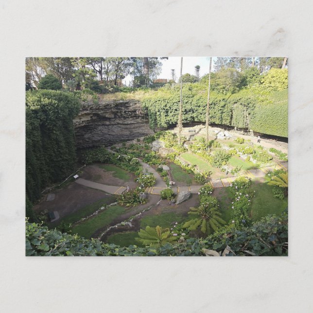 Umpherston Sinkhole Gömt Sanctuary Vykort (Framsida)
