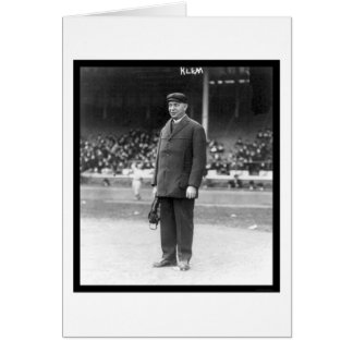 Umpire Bill Klem Baseball 1914 Hälsningskort