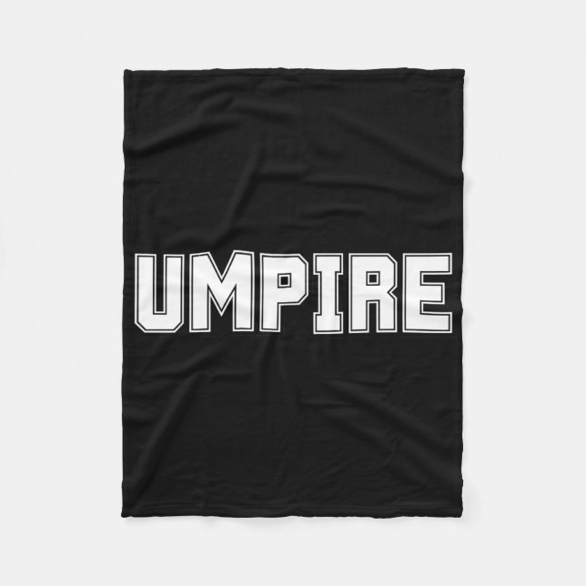 Umpire Funny Softll Sell Footll Cricket Sports  Fleecefilt (Framsidan)
