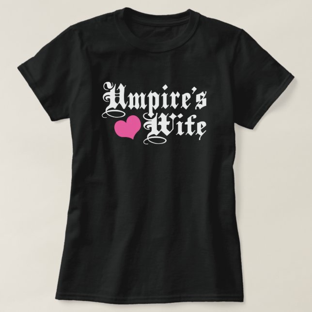 Umpires hustru tee shirt (Design framsida)