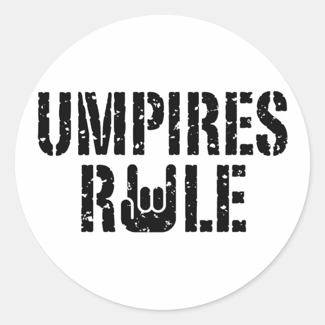Umpires-regel Runt Klistermärke (Framsida)