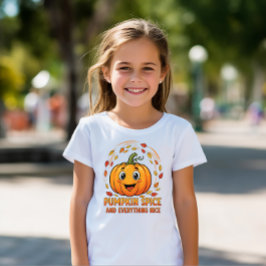 umpkin Spice and All Nice" Kids Fall T-Shi T Shirt