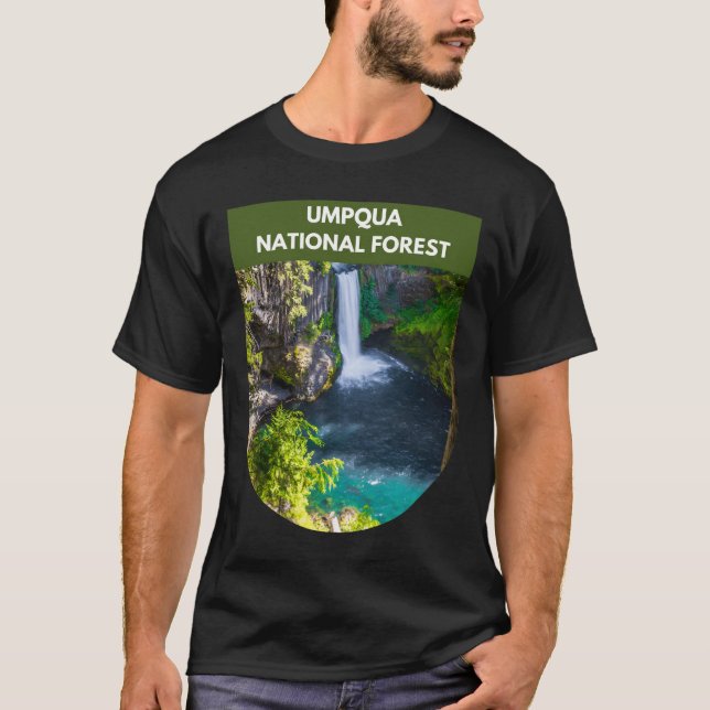 Umpqua National Forest - Oregon T Shirt (Framsida)