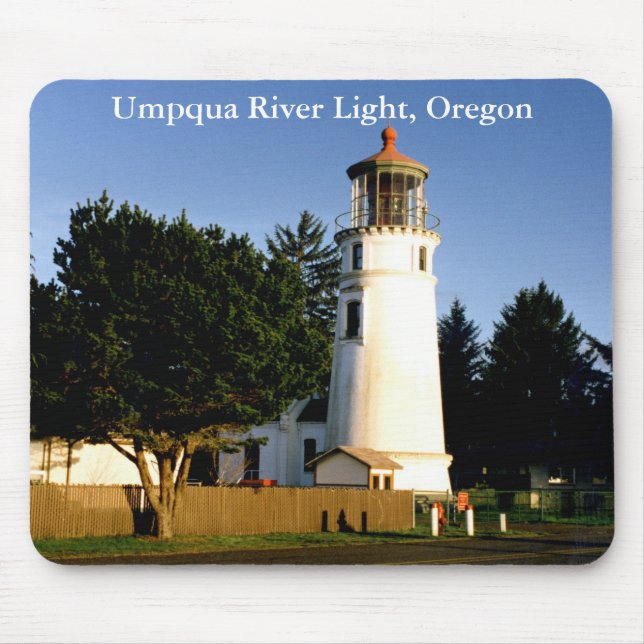 Umpqua River Light, Oregon Mousepad Musmatta (Framsidan)