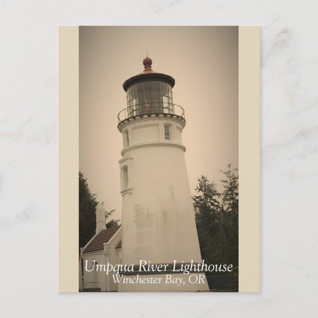 Umpqua River Lighthouse Vykort (Framsida)