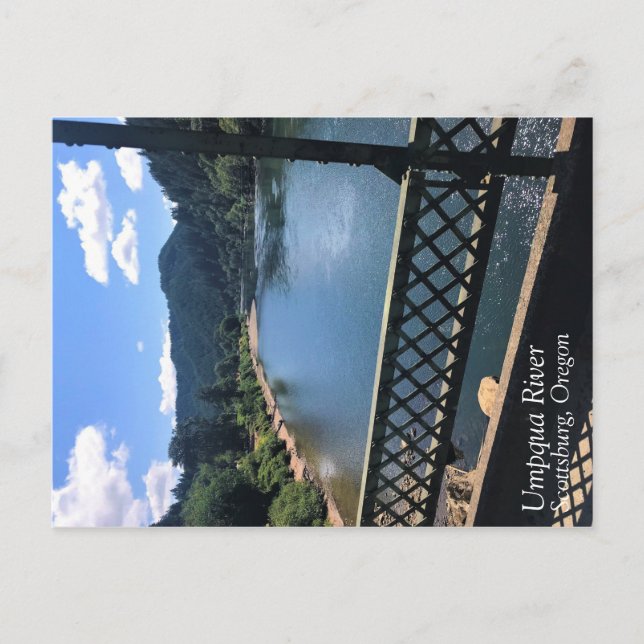 Umpqua River, Oregon Vykort (Framsida)