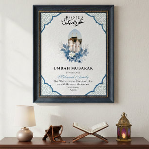 Umrah Mubarak Anpassad 1 Foto Islamisk Poster