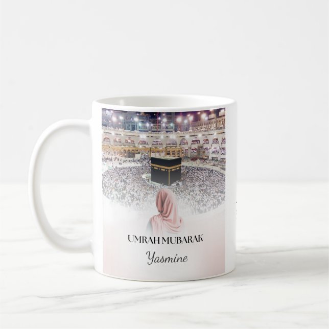 Umrah Mubarak Message Mugg (Vänster)