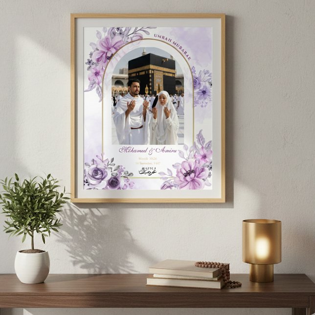 Umrah Mubarak Personalized Photo Islamic Wall Art  Poster (Skapare uppladdad)