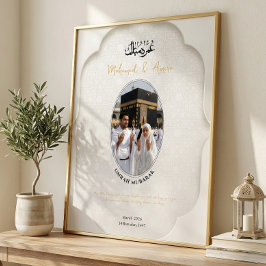 Umrah Mubarak Personlig Fotoposter Poster