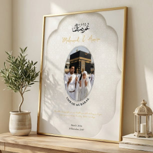 Umrah Mubarak Personlig Fotoposter Poster