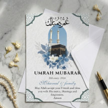 Umrah Mubarak Personlig Grattiskort