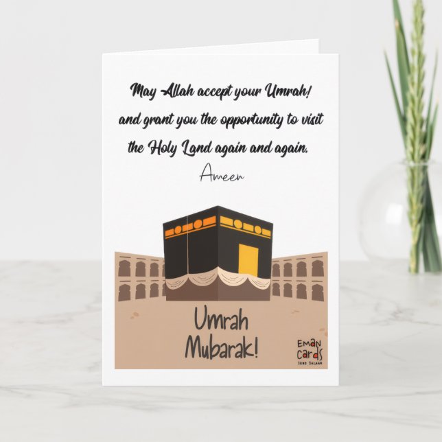 Umrah Mubarak Wishes Kort (Framsida)