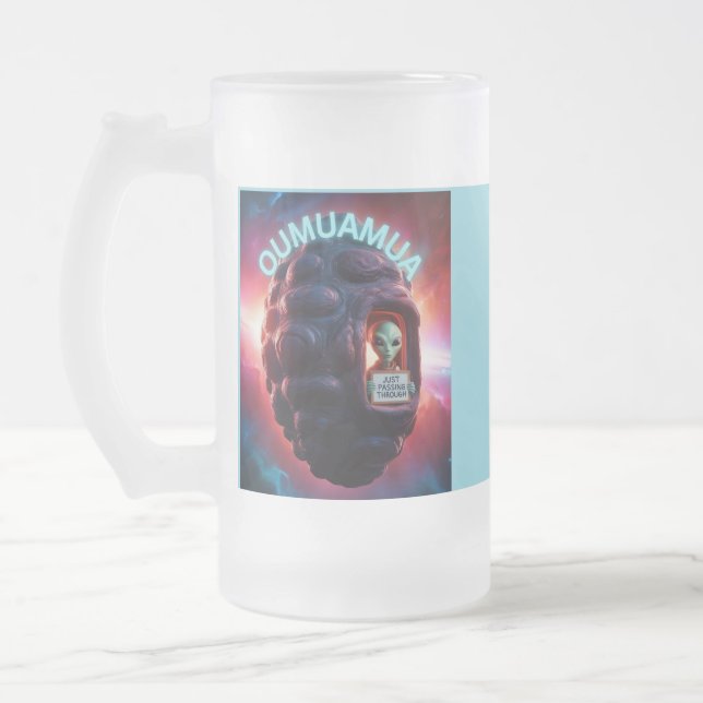 Umuamualrymdmätare som just passerar genom utomjor frostat ölglas (Vänster)