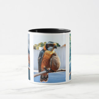 Un bel oiseau perché sur une branche. mugg