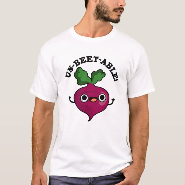 Un-beta-bord söt Veggie Beet Pun T Shirt (Framsida)