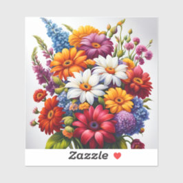 Un bouquet klistermärken