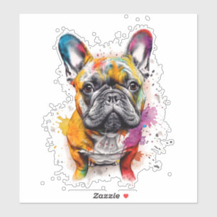 Un bulldog francés lleno de estilo klistermärken