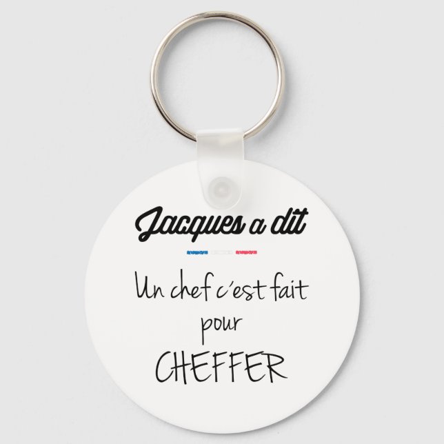 Un chef c est fait pour cheffer nyckelring (Framsida)