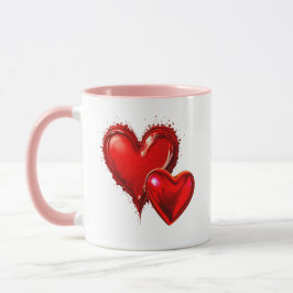 Un coeur pour madame et uncoeur pour monsieur. mugg