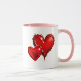 Un coeur pour madame et uncoeur pour monsieur. mugg
