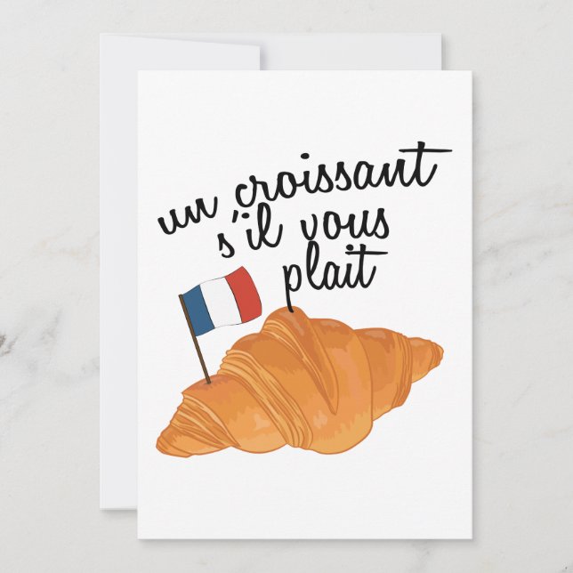 Un Croissant S'il Vous Plait - Fransk Food (Framsida)