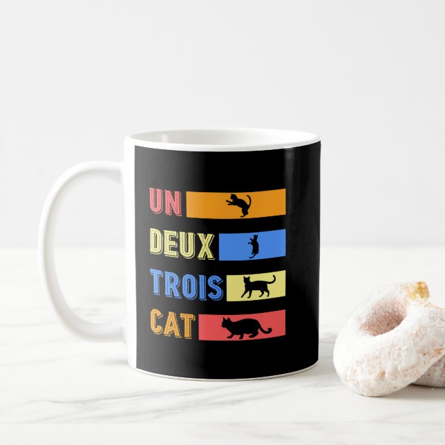 Un Deux Trois Cat Kaffemugg (Med munk)