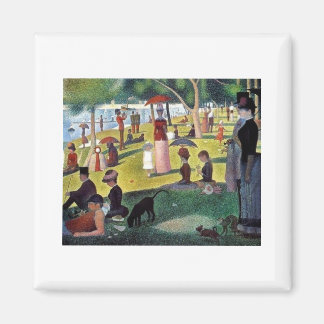 Un dimanche après-midi à l'Îl av Georges Seurat Magnet