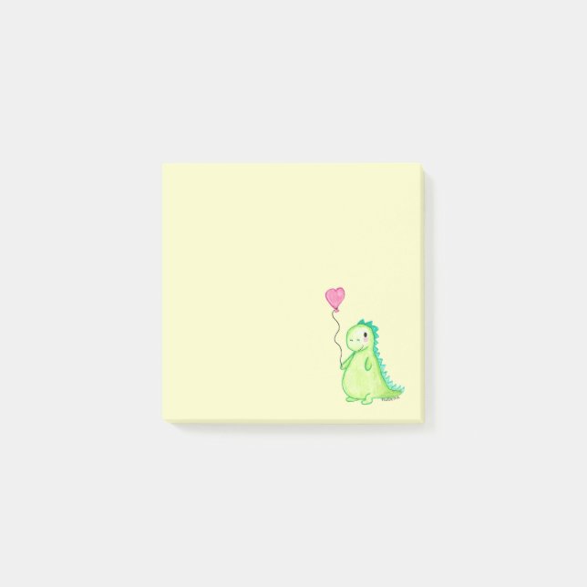 Un dinosaurio en mi post-it block (Framsida)