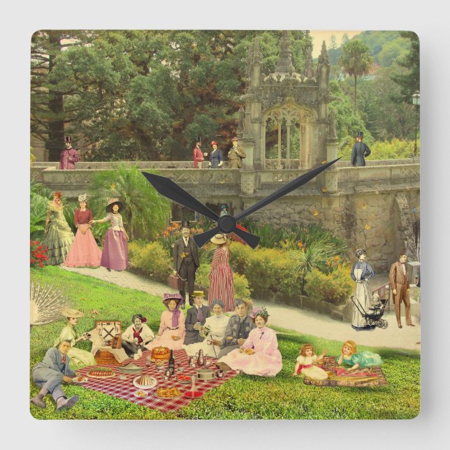 Un domingo de Mayo (Quinta da Regaleira) Fyrkantig Klocka (Framsida)