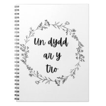 "Un dydd ar y tro" bärbar dator med walesiska cita
