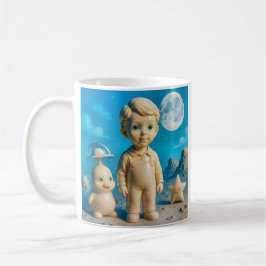 Un enfant explorateur et son ami extraterrestre kaffemugg